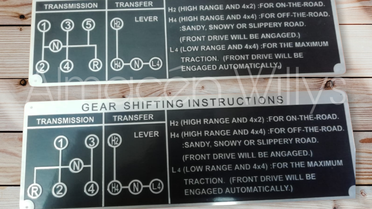 Plaquetas Toyota 4 y 5 cambios