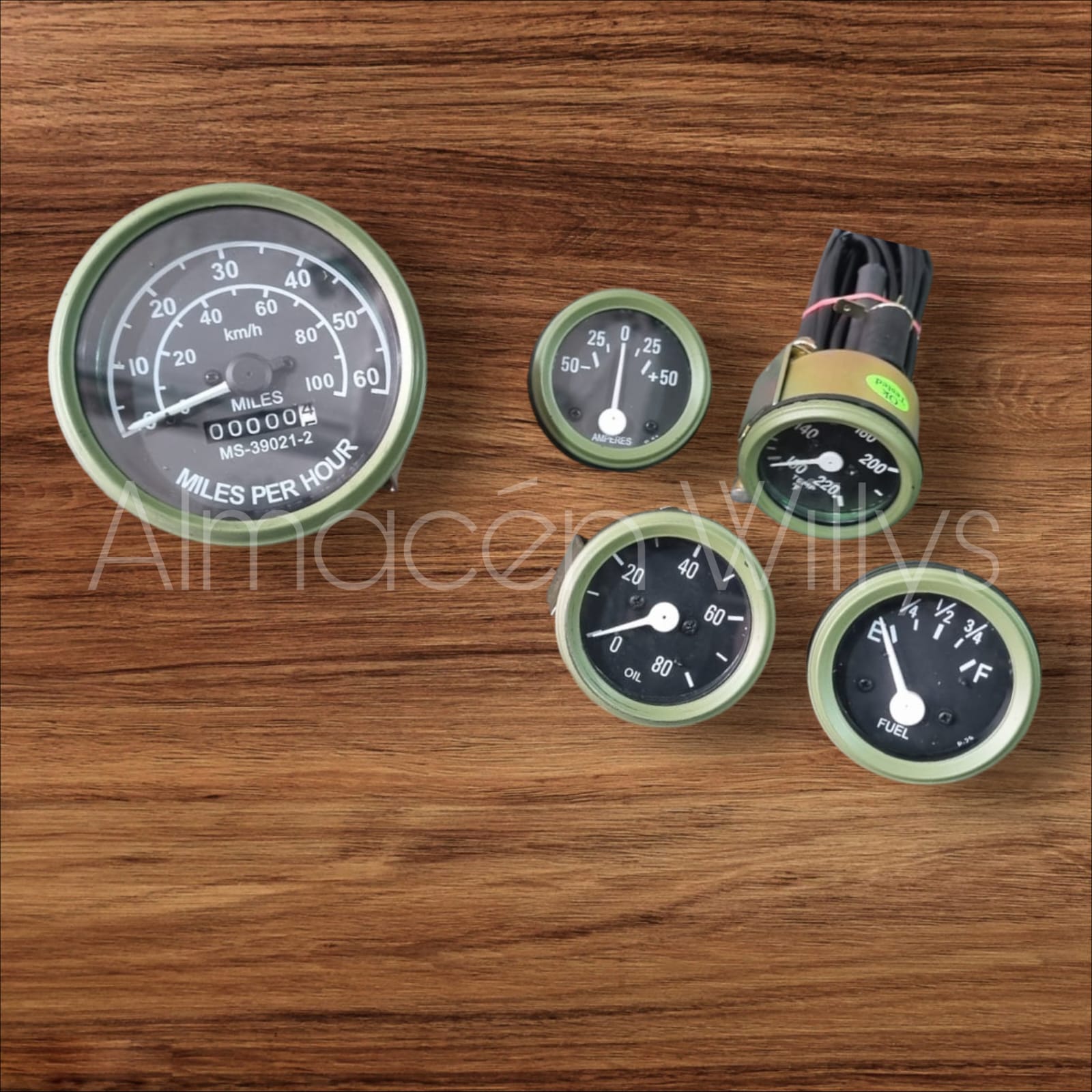 Juego de relojes willys aro verde